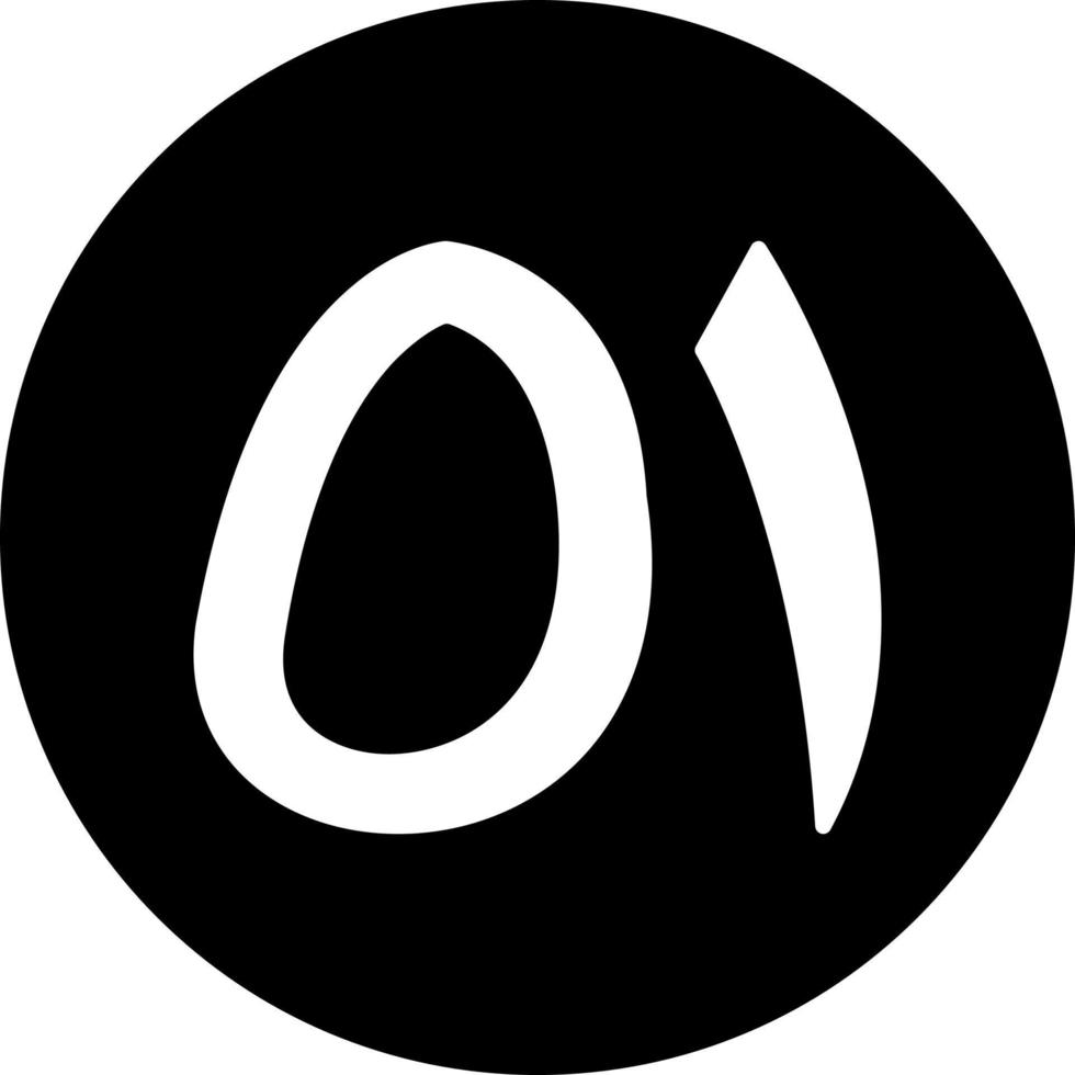 Arabic Number Fifty One Vector Icon