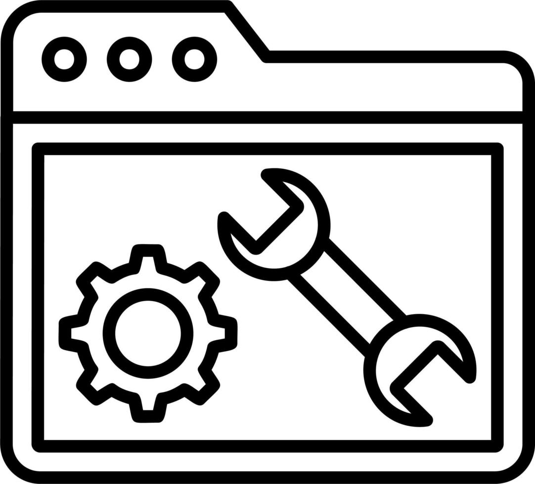 Maintenance Folder Icon vector