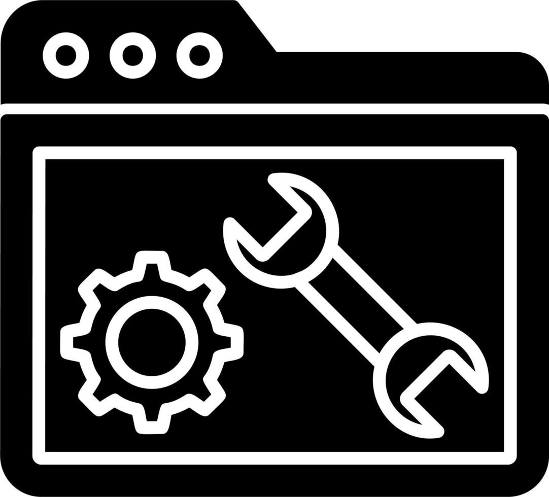 Maintenance Folder Icon vector