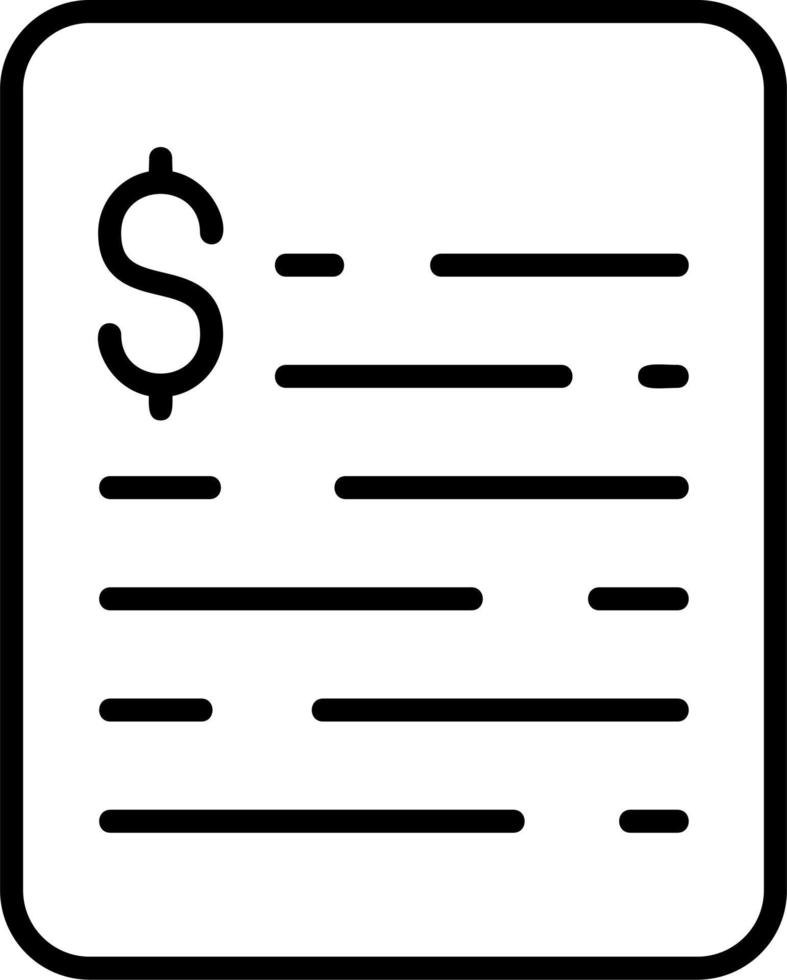 Invoice Vector Icon