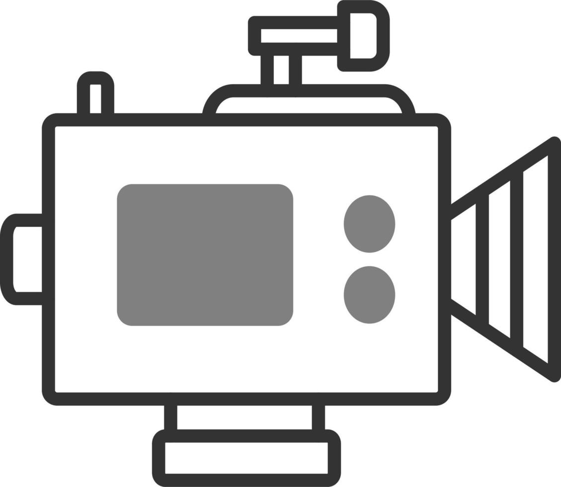 icono de cámara de video vector