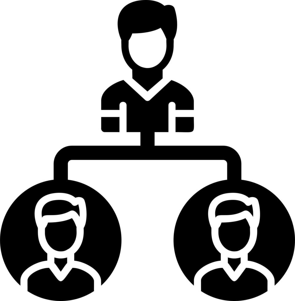 Organization Chart Vector Icon