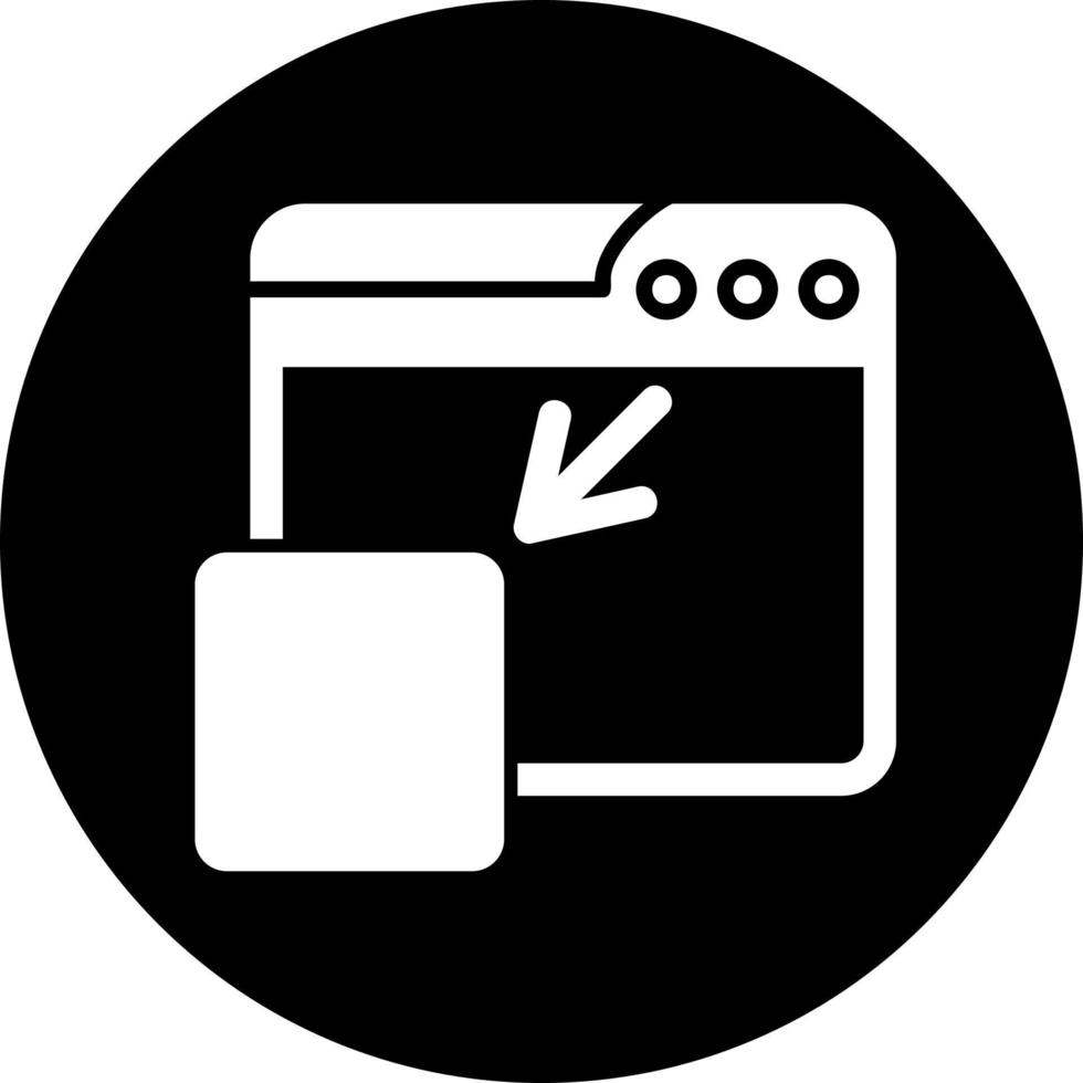 Web Minimize Vector Icon