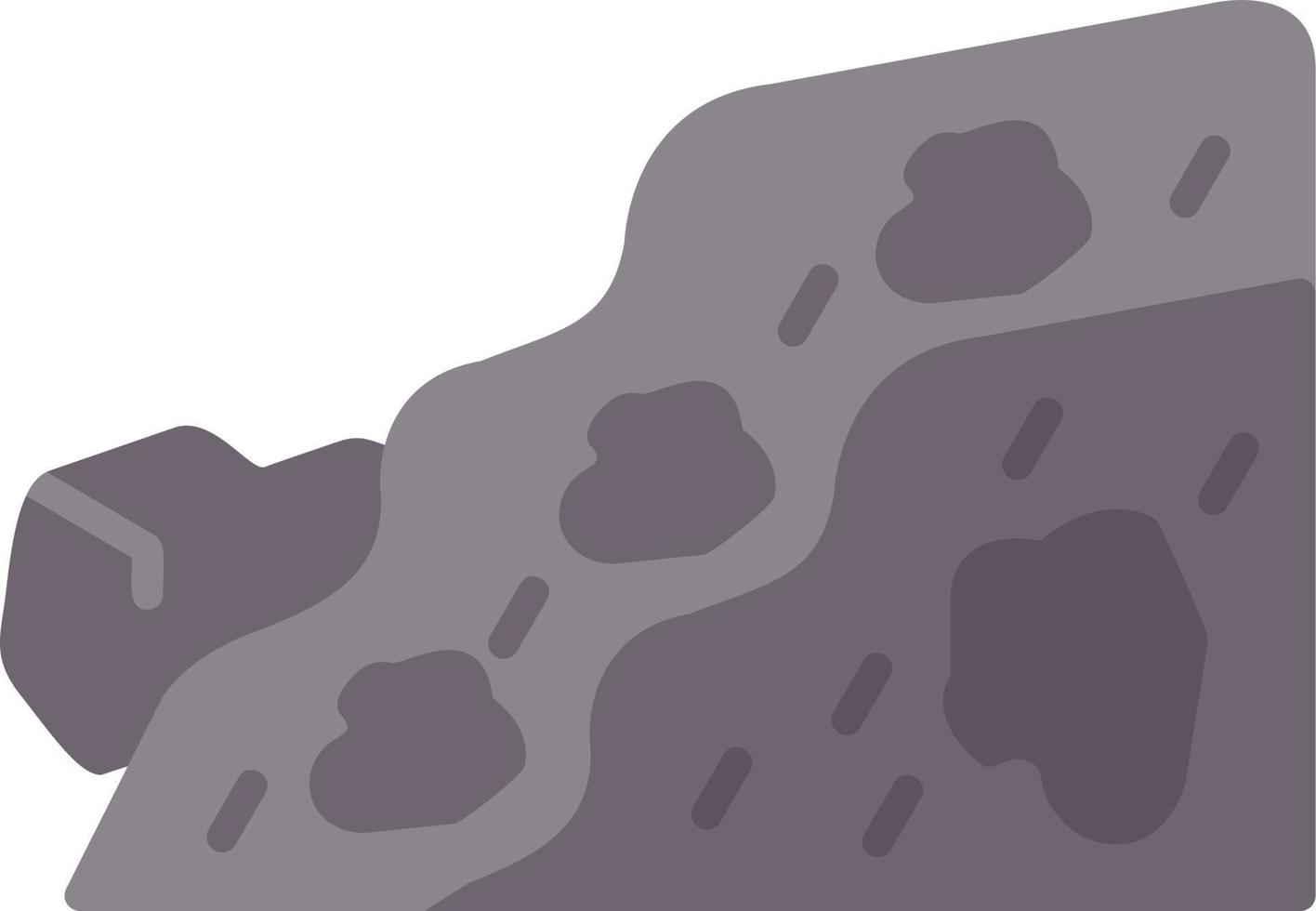 Rock Landsliding Icon vector