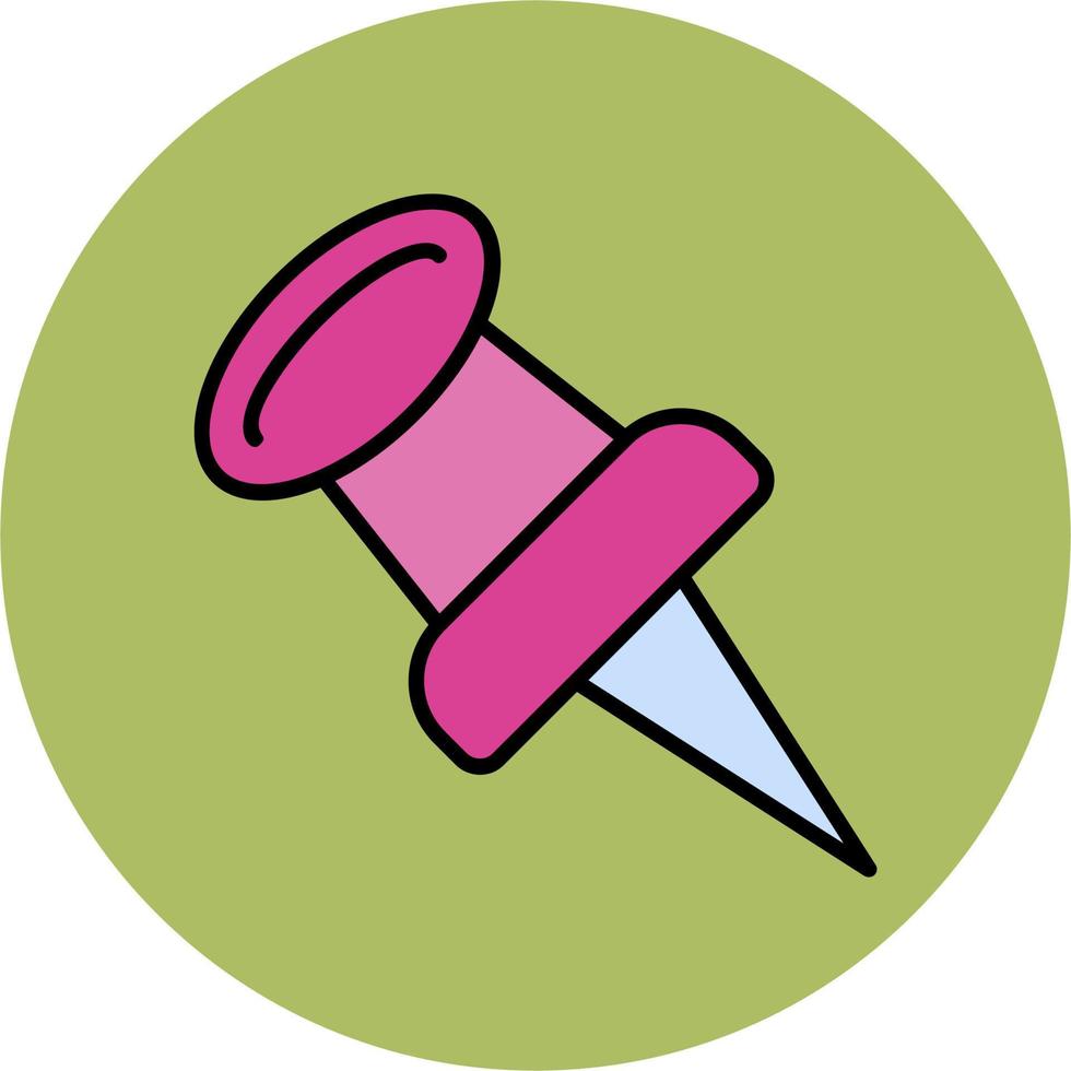 Push pin Vector Icon