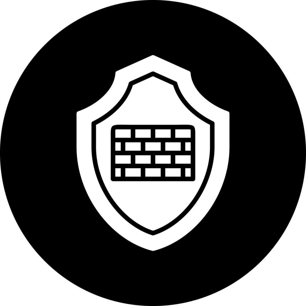 defensivo pared vector icono
