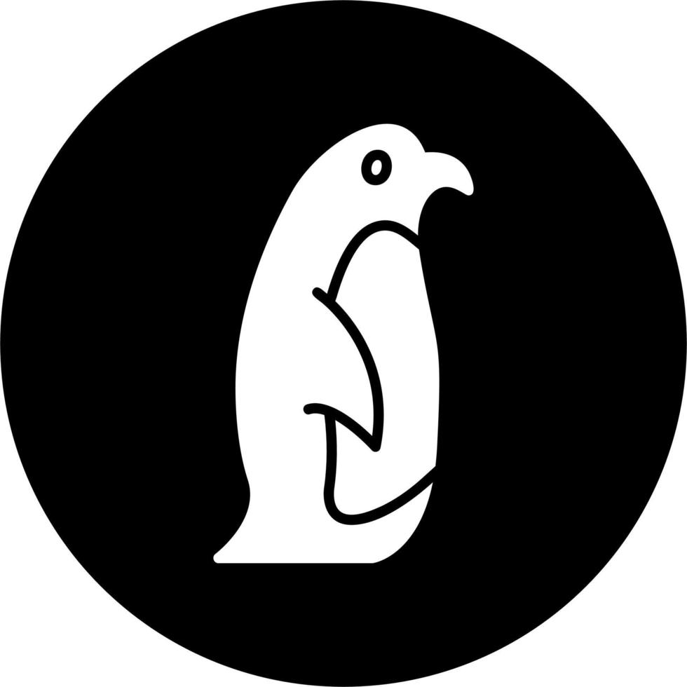 icono de vector de pingüino