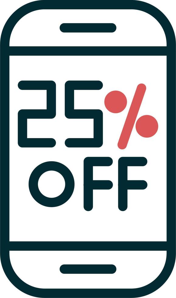 25 Percent Off vector