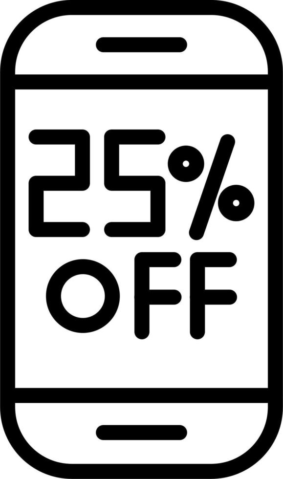 25 Percent Off vector