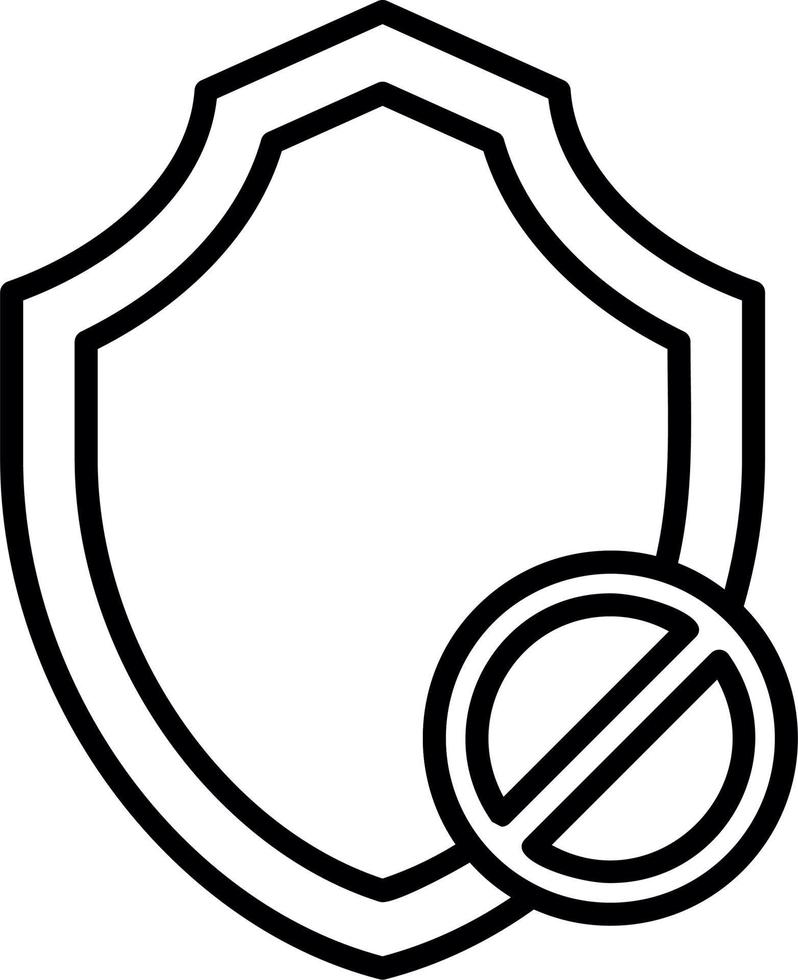 Blocked Vector Icon