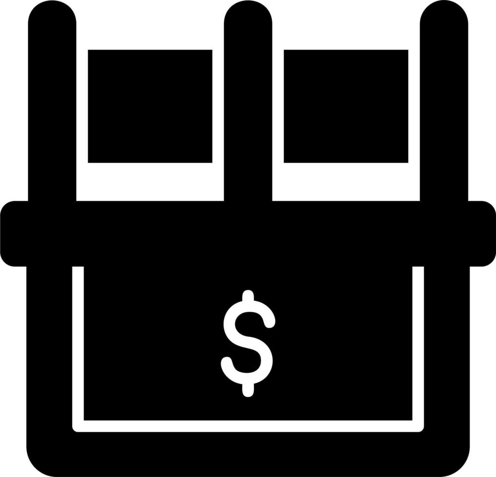Cash Counter Vector Icon