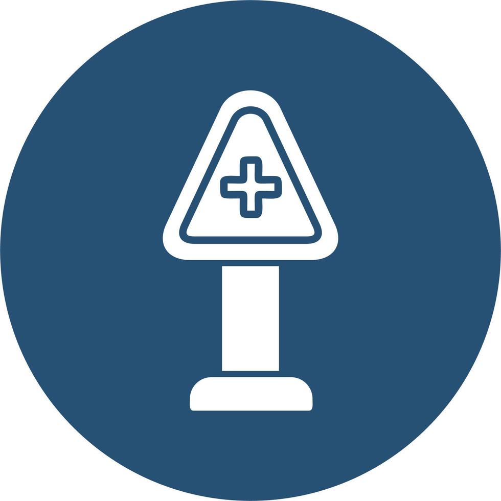 Cross Road Vector Icon