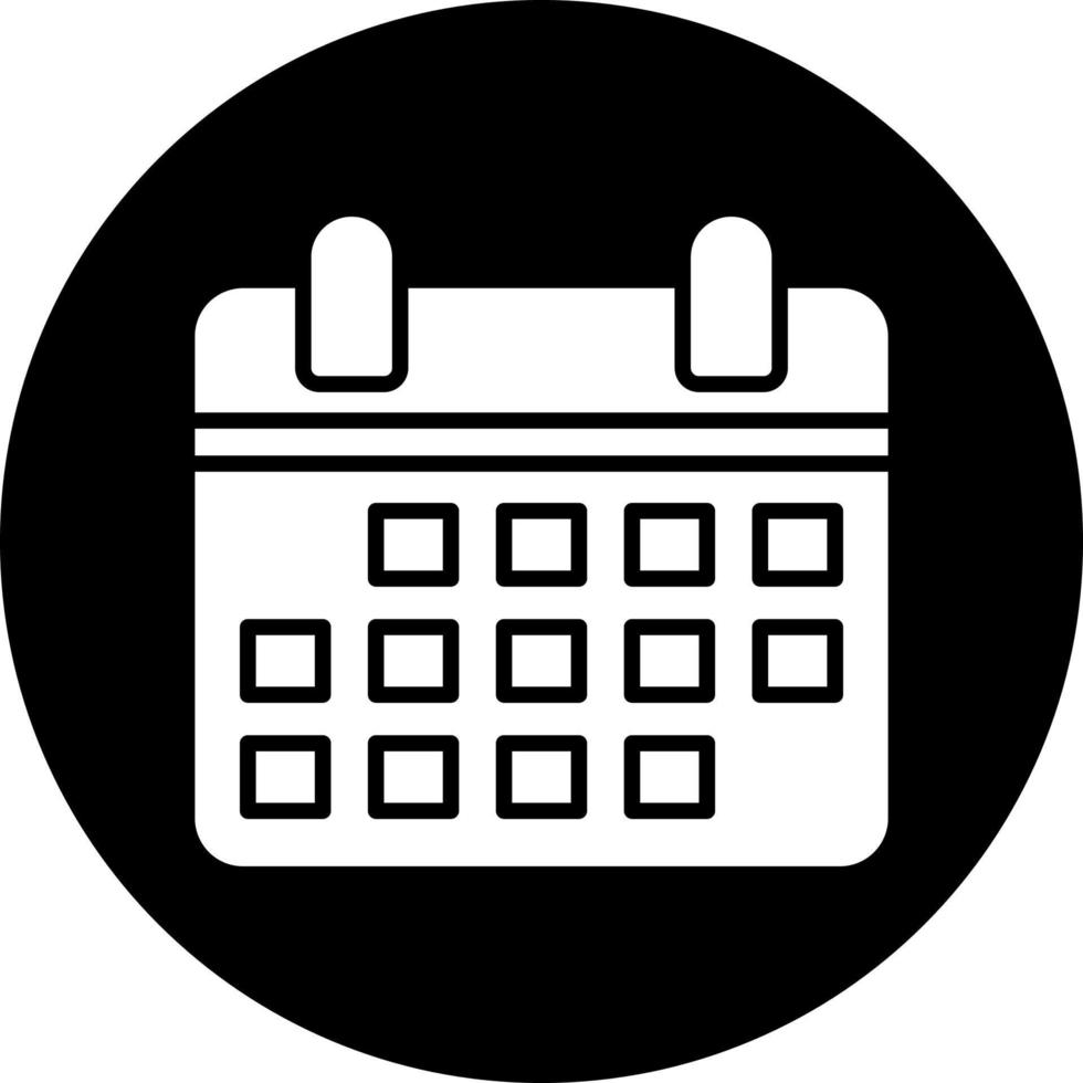 icono de vector de calendario