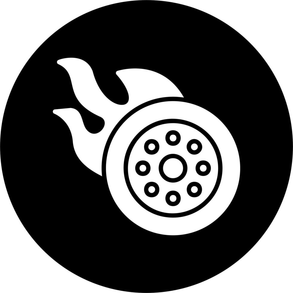 Fire Wheel Vector Icon