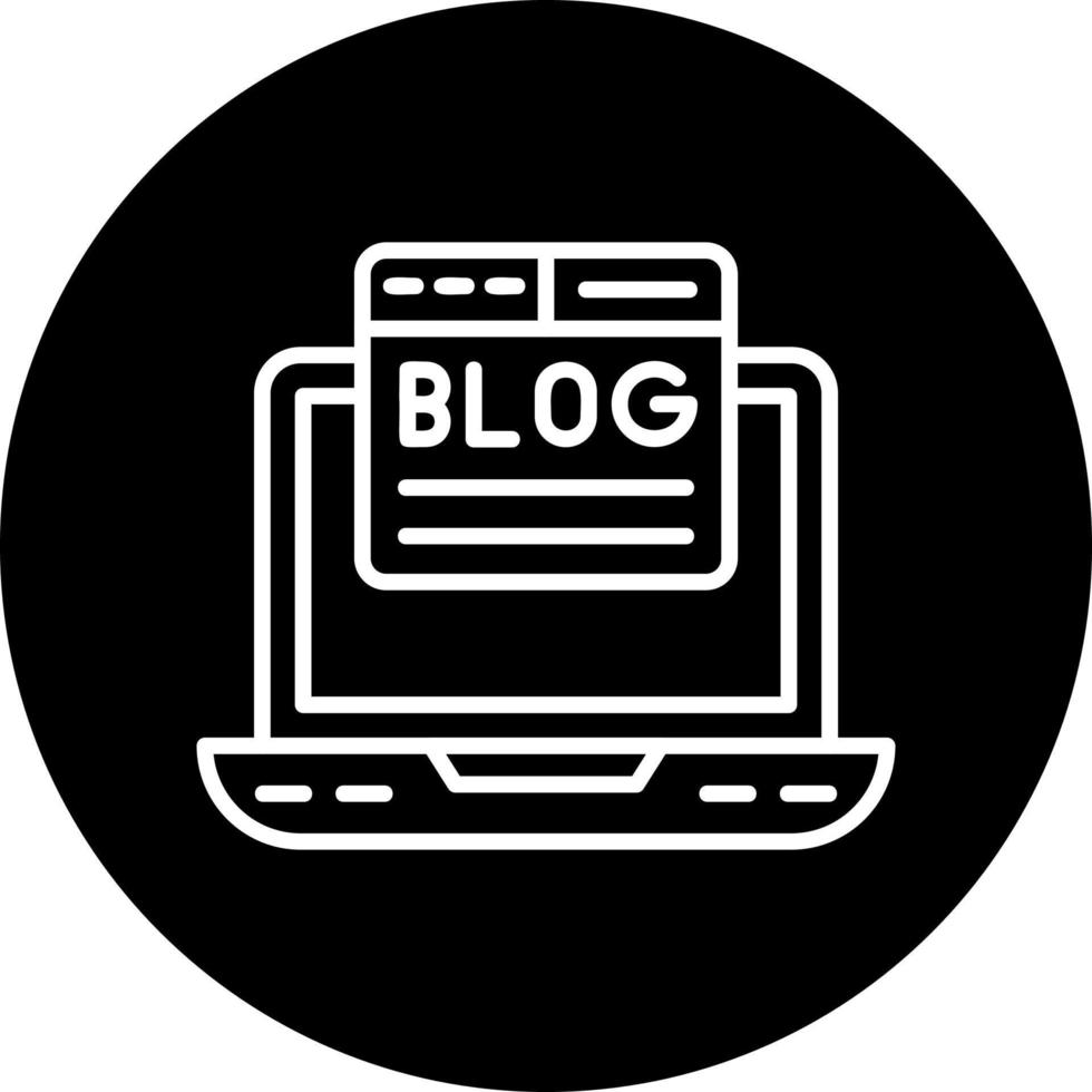 Blogging Vector Icon