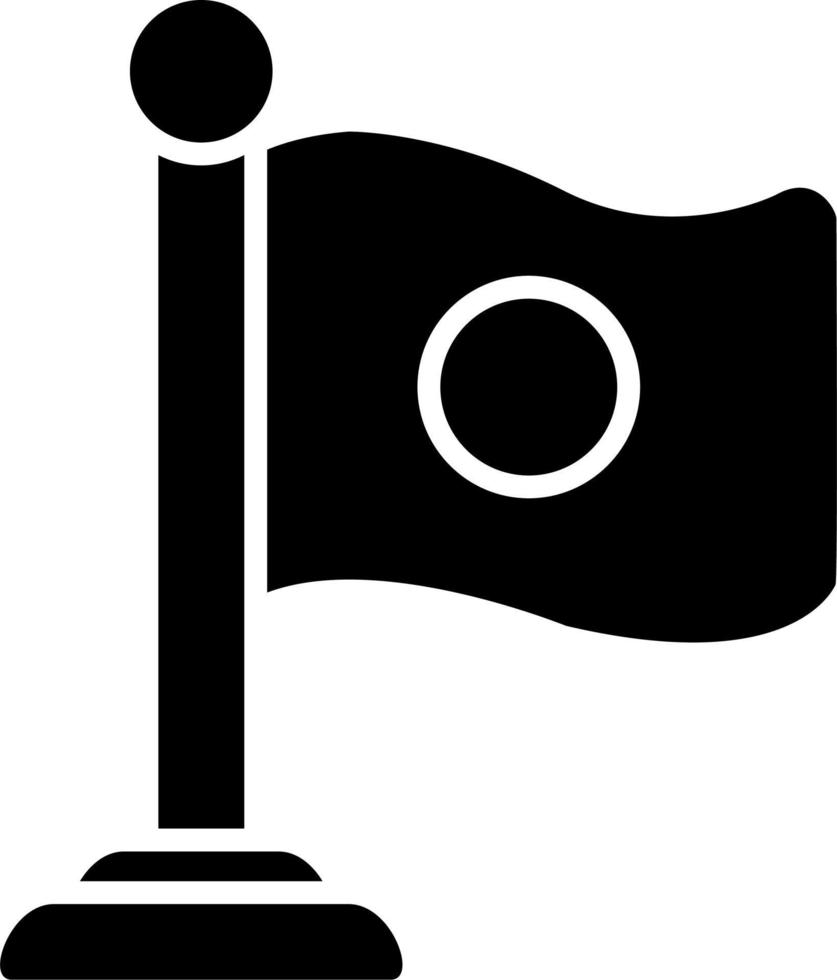 pozo bandera vector icono