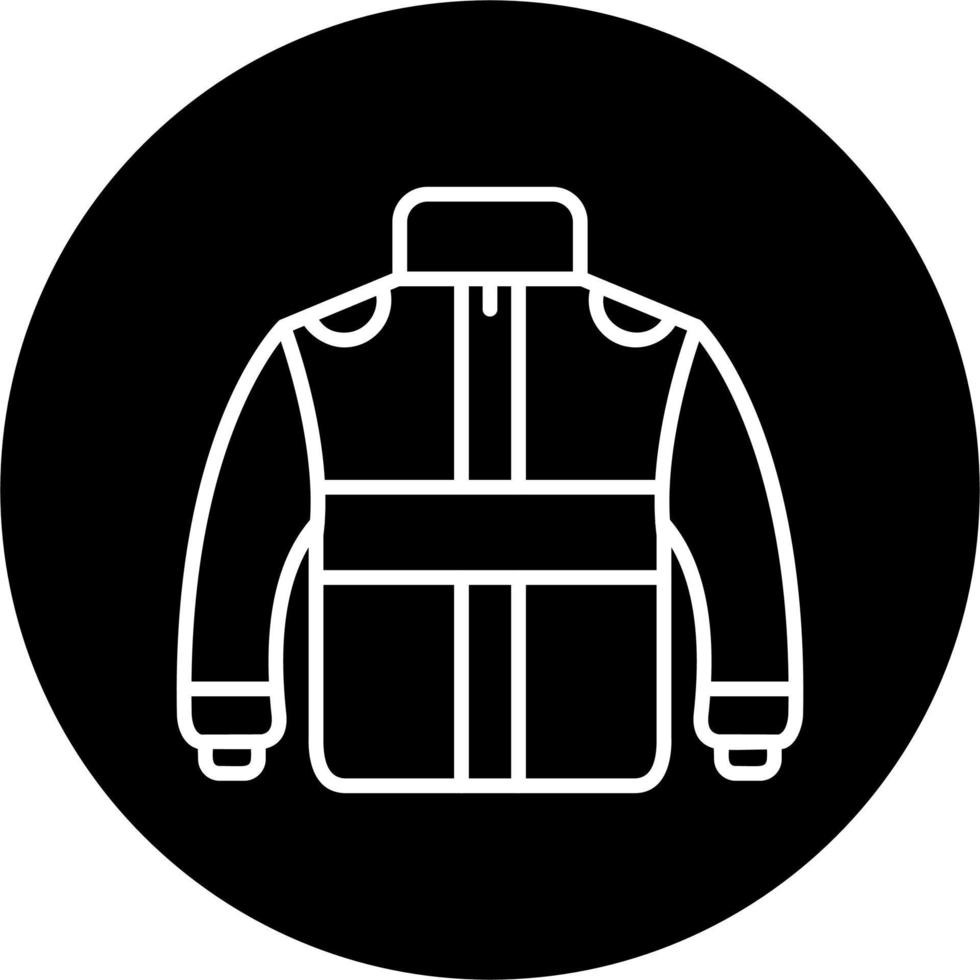 icono de vector de chaqueta