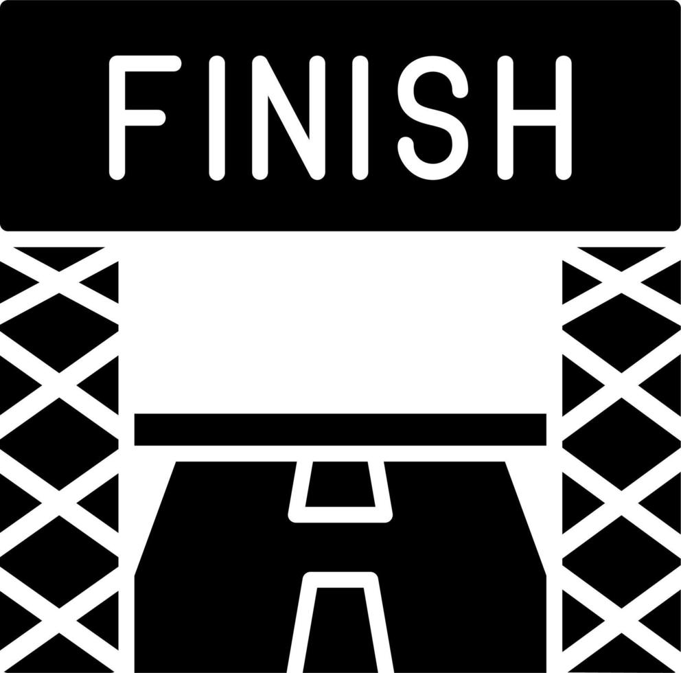 Finish Line Vector Icon