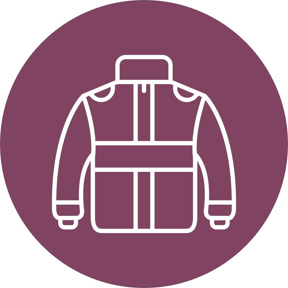 icono de vector de chaqueta