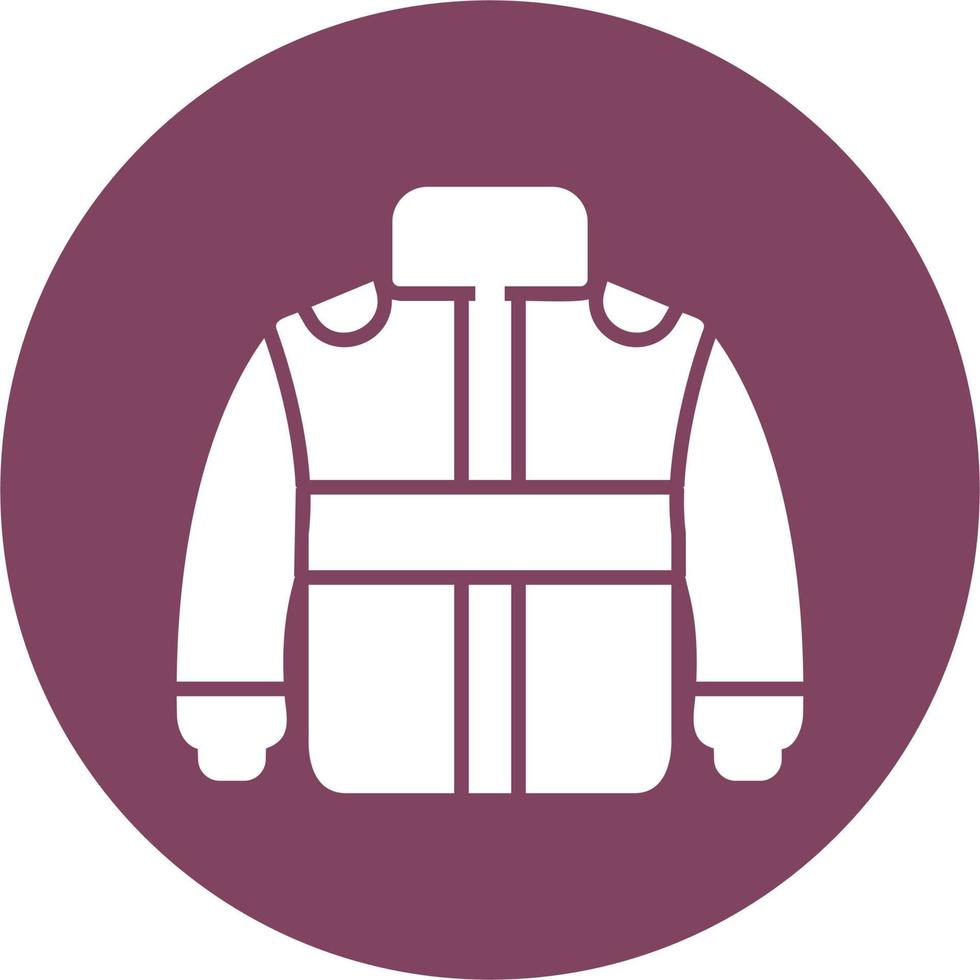 icono de vector de chaqueta