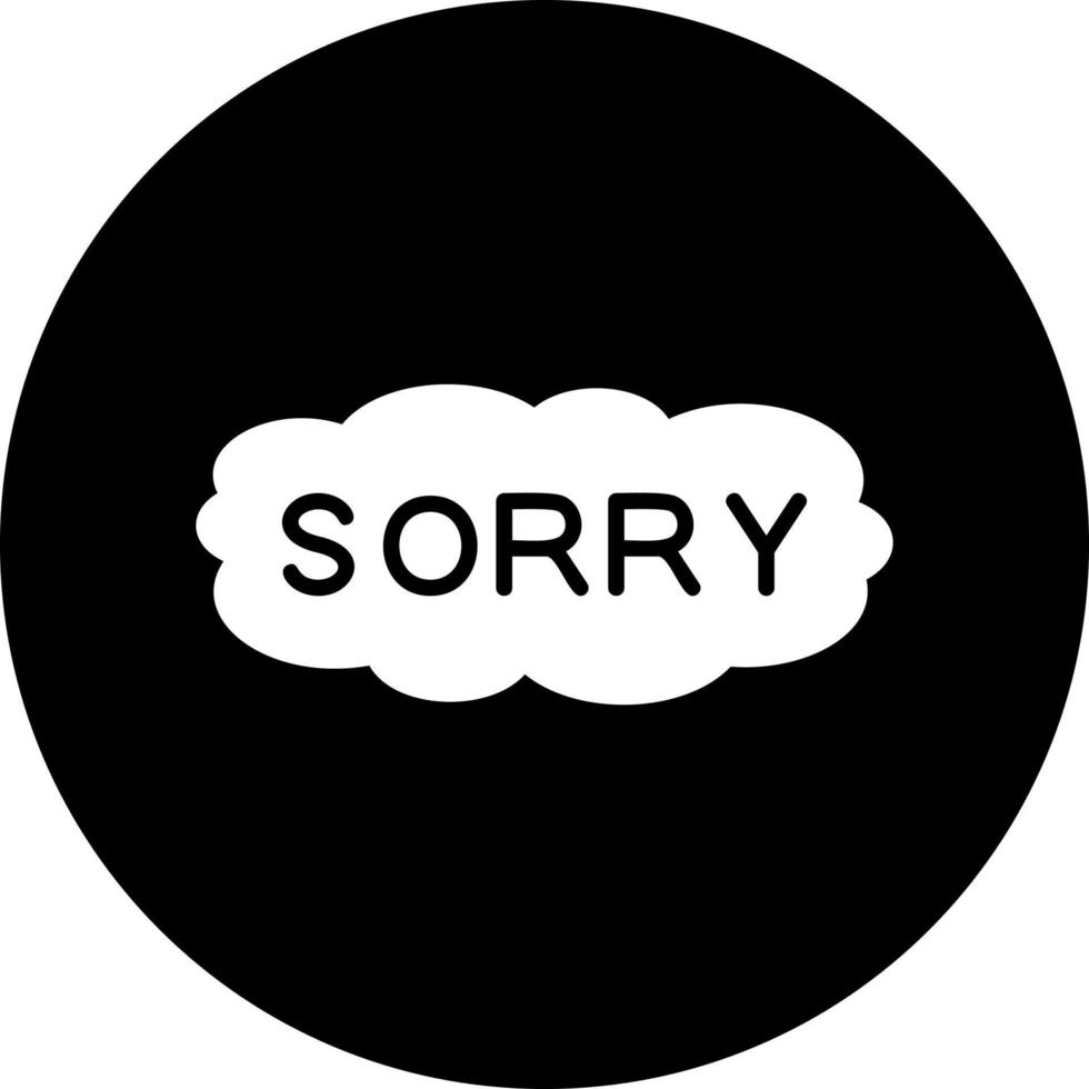 Sorry Vector Icon