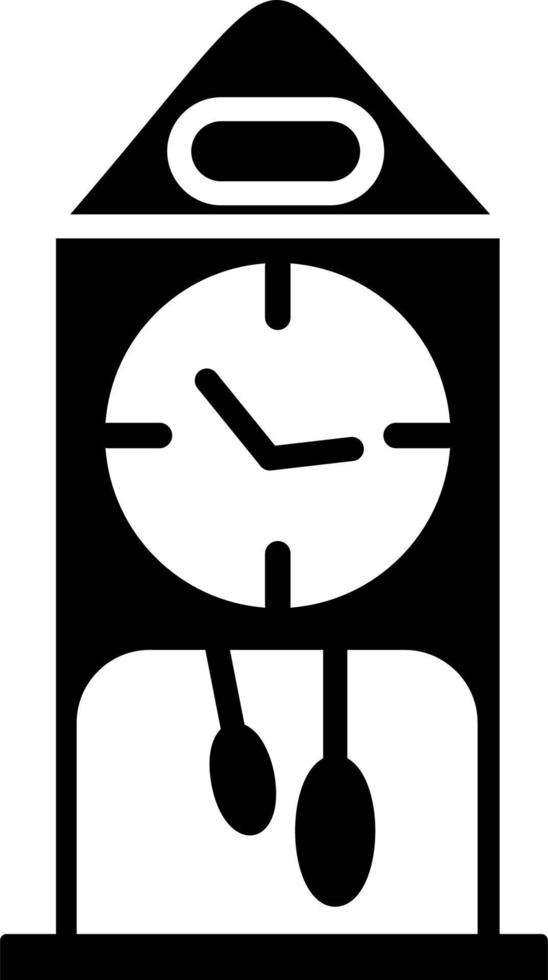 icono de vector de reloj de cuco