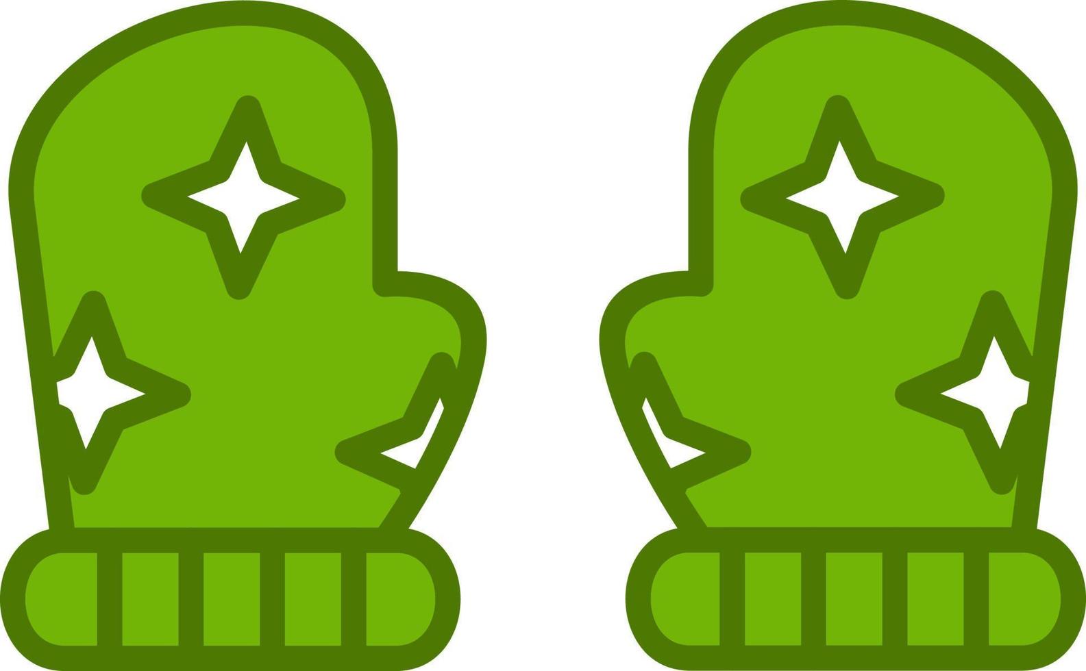 Baby gloves Vector Icon