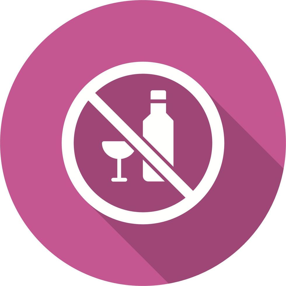 No alcohol Vector Icon