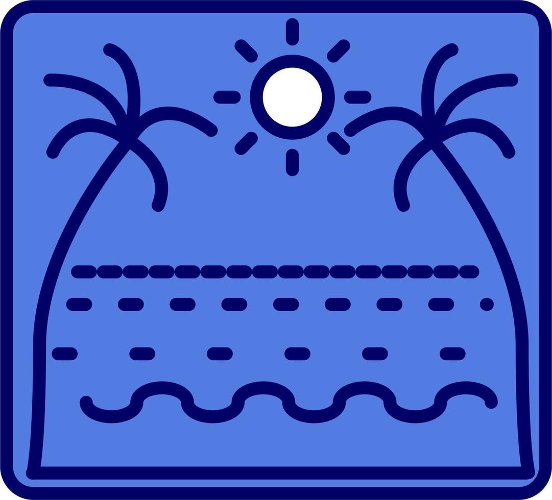 icono de vector de mar