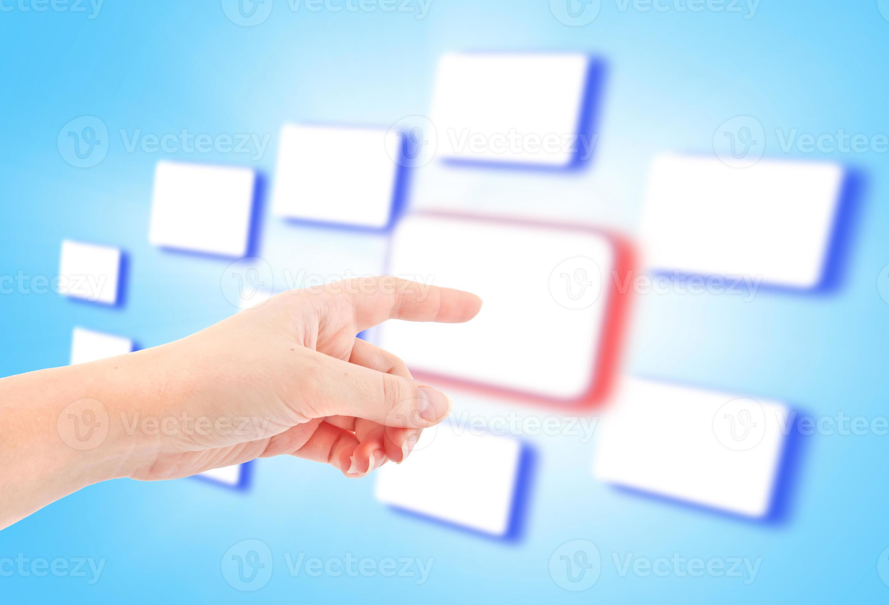 Touch screen button concept 21140466 Stock Photo at Vecteezy