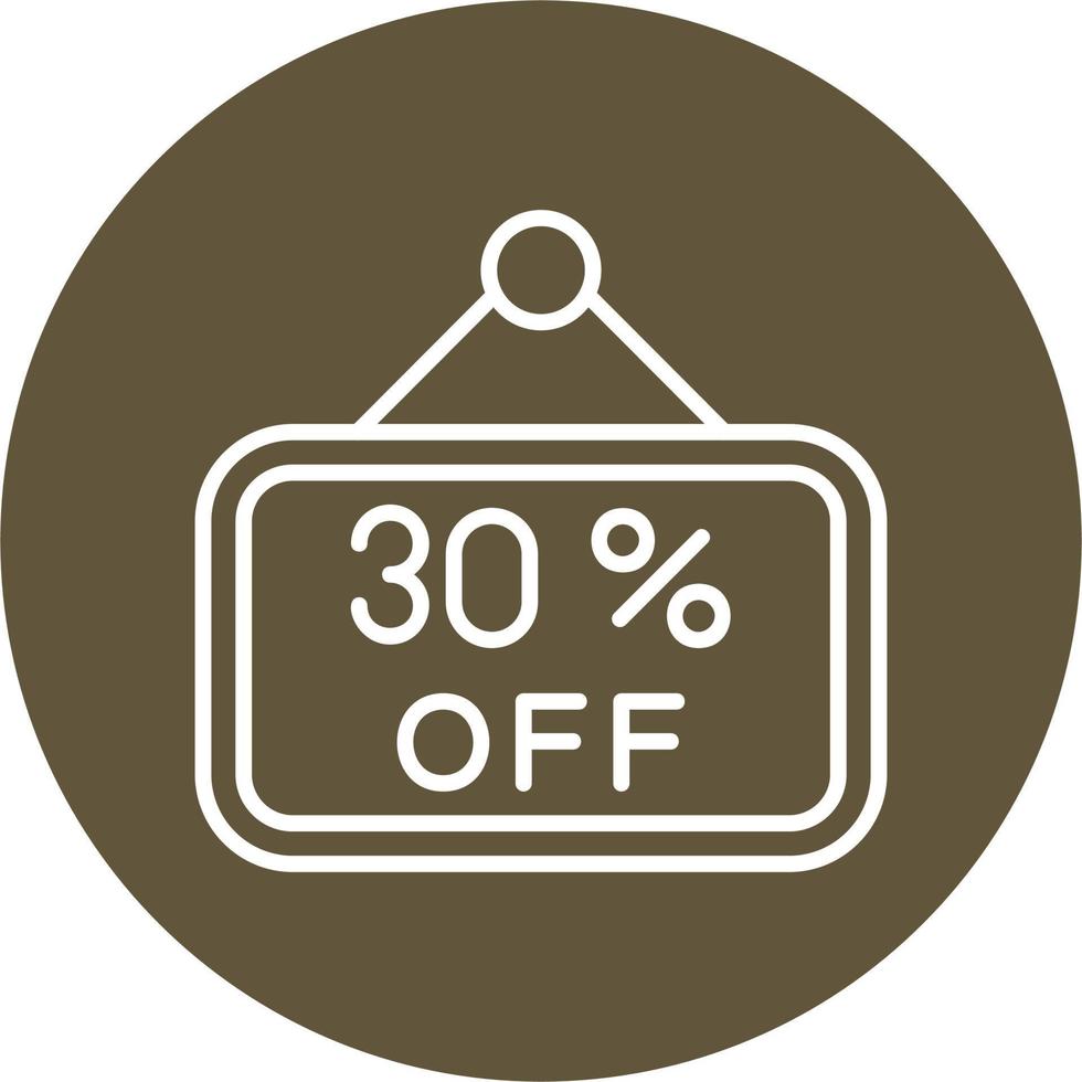 30 Percent Off Vector Icon