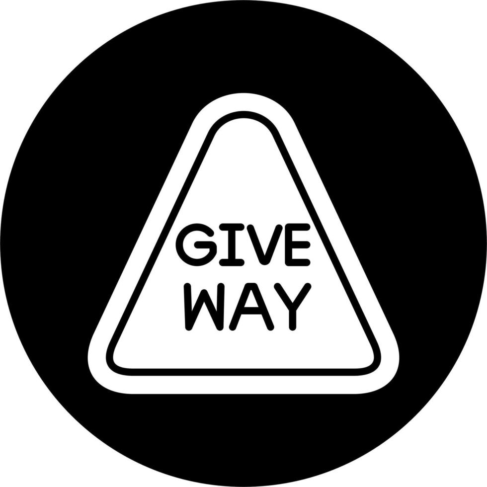 Give Way Or Stop Complete Vector Icon
