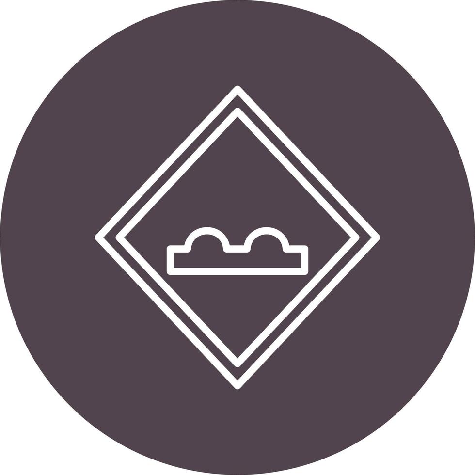 Uneven Road Vector Icon