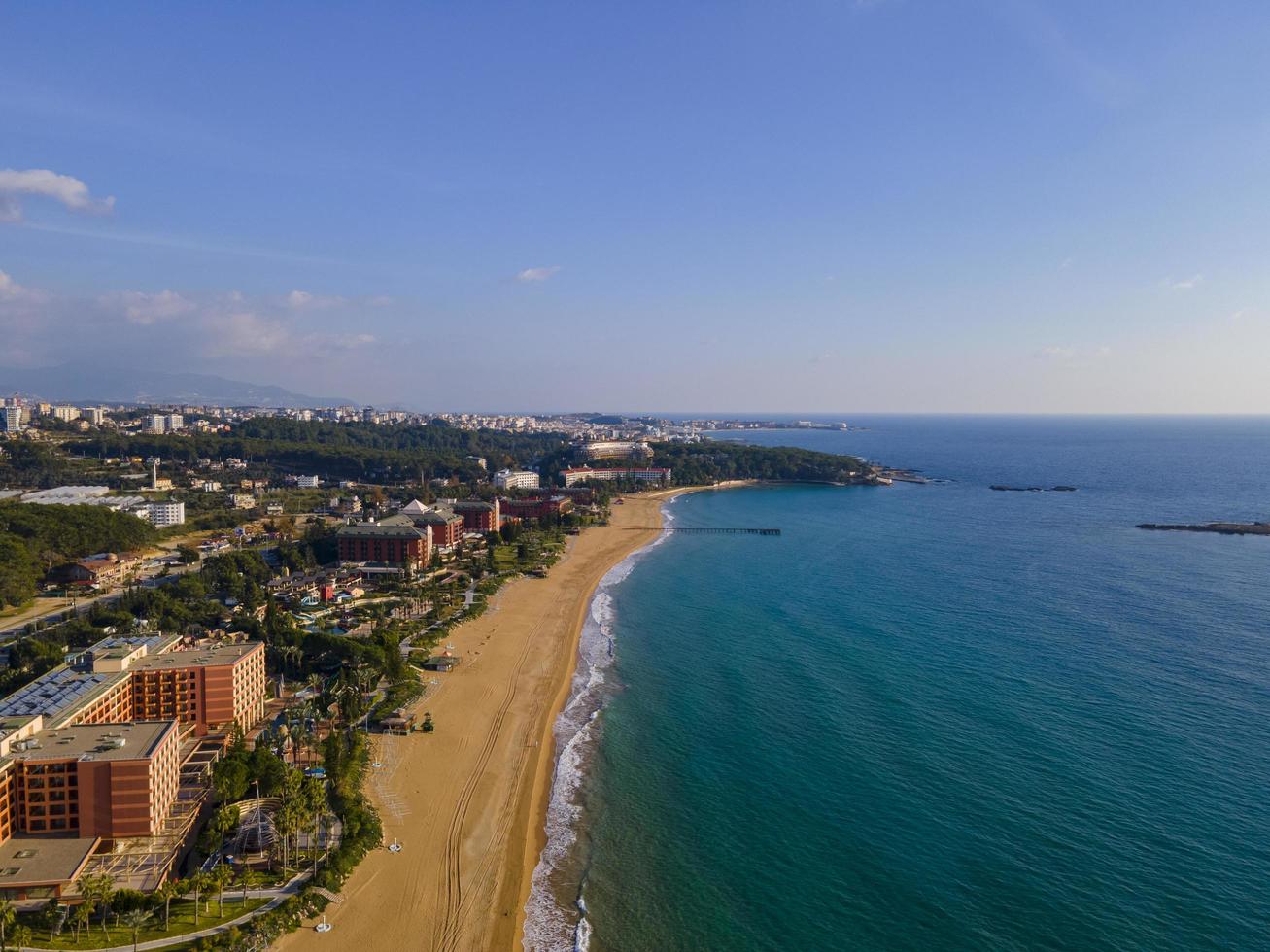 aerial sea and city photo