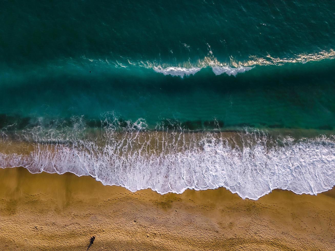 aerial sea and city photo