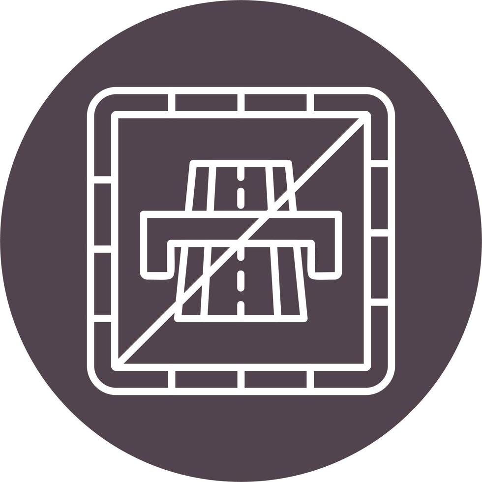 End Motorway Vector Icon