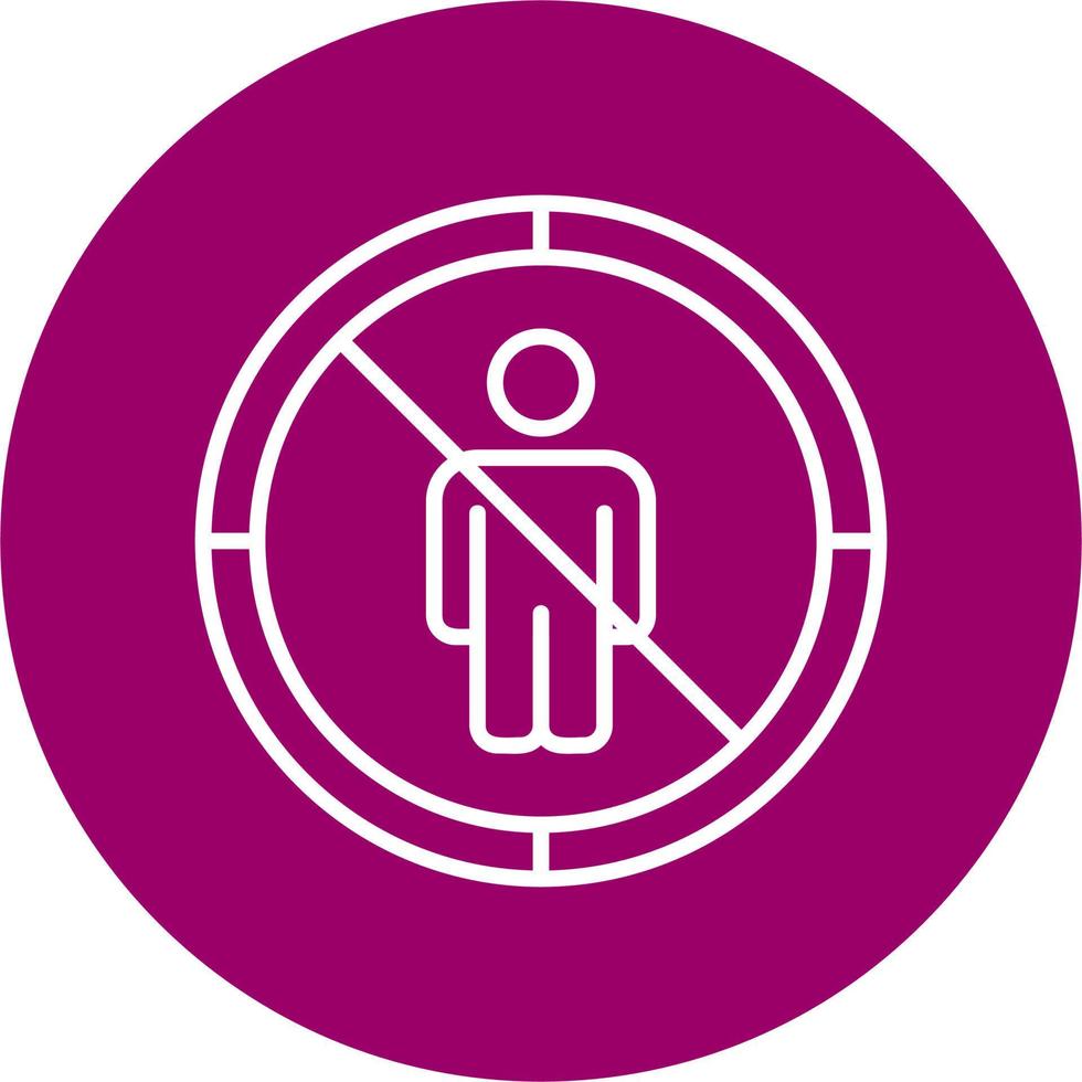 No Entry Vector Icon