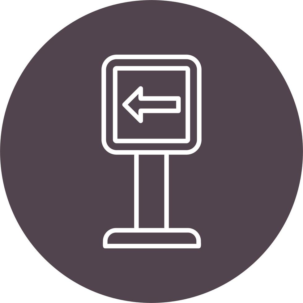Turn Left Vector Icon