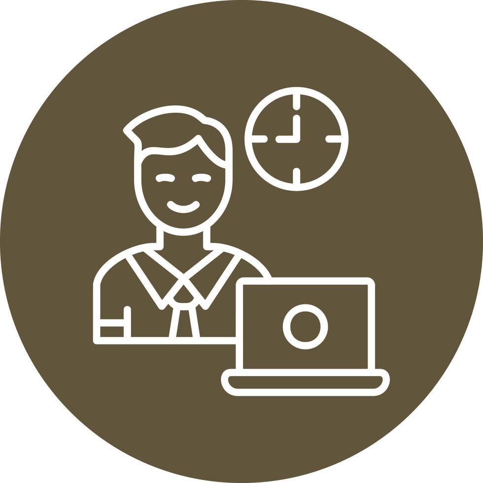 Full Time Job Vector Icon 21141050 Vector Art at Vecteezy