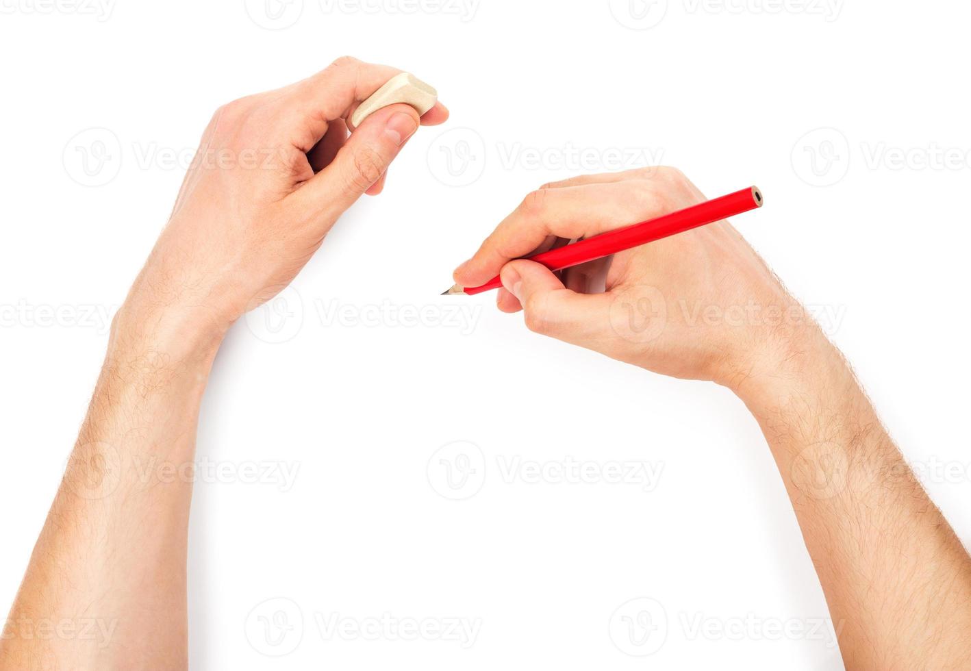 Eraser White Erasing Stock Photo