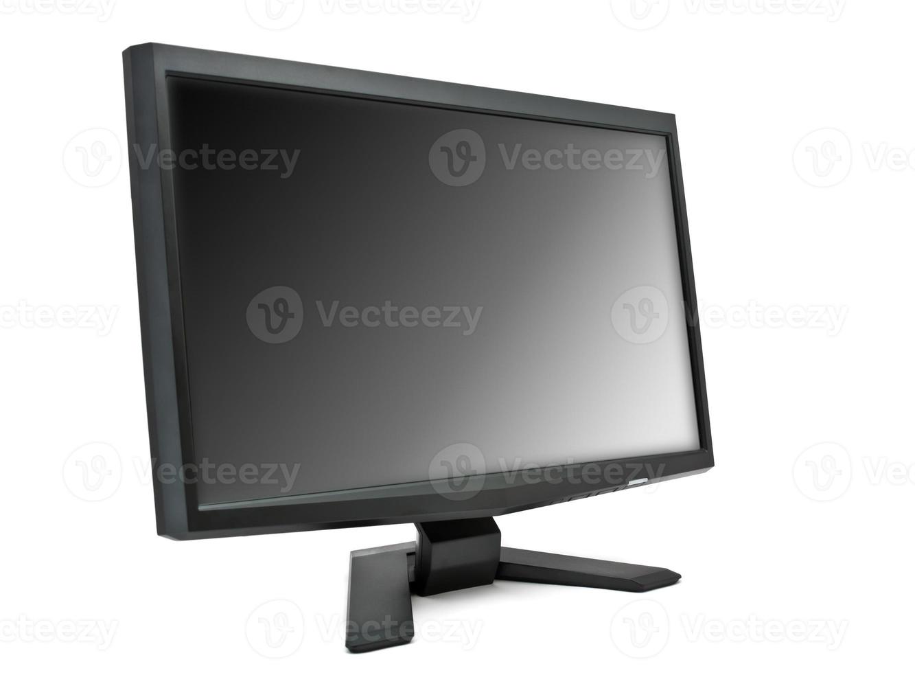 Computer monitor on white background photo