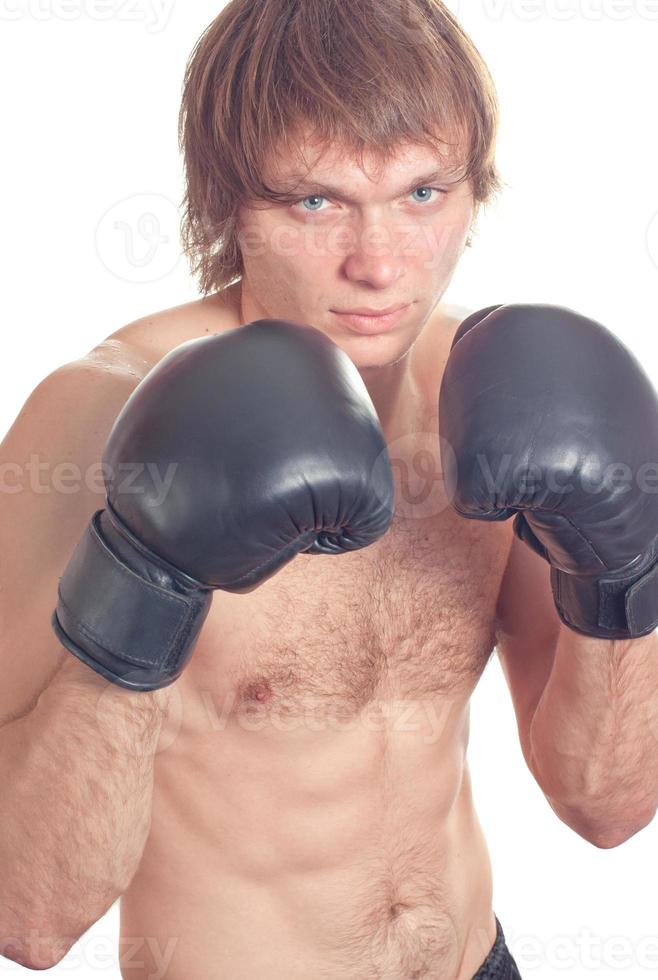 Male Boxer with gloves photo