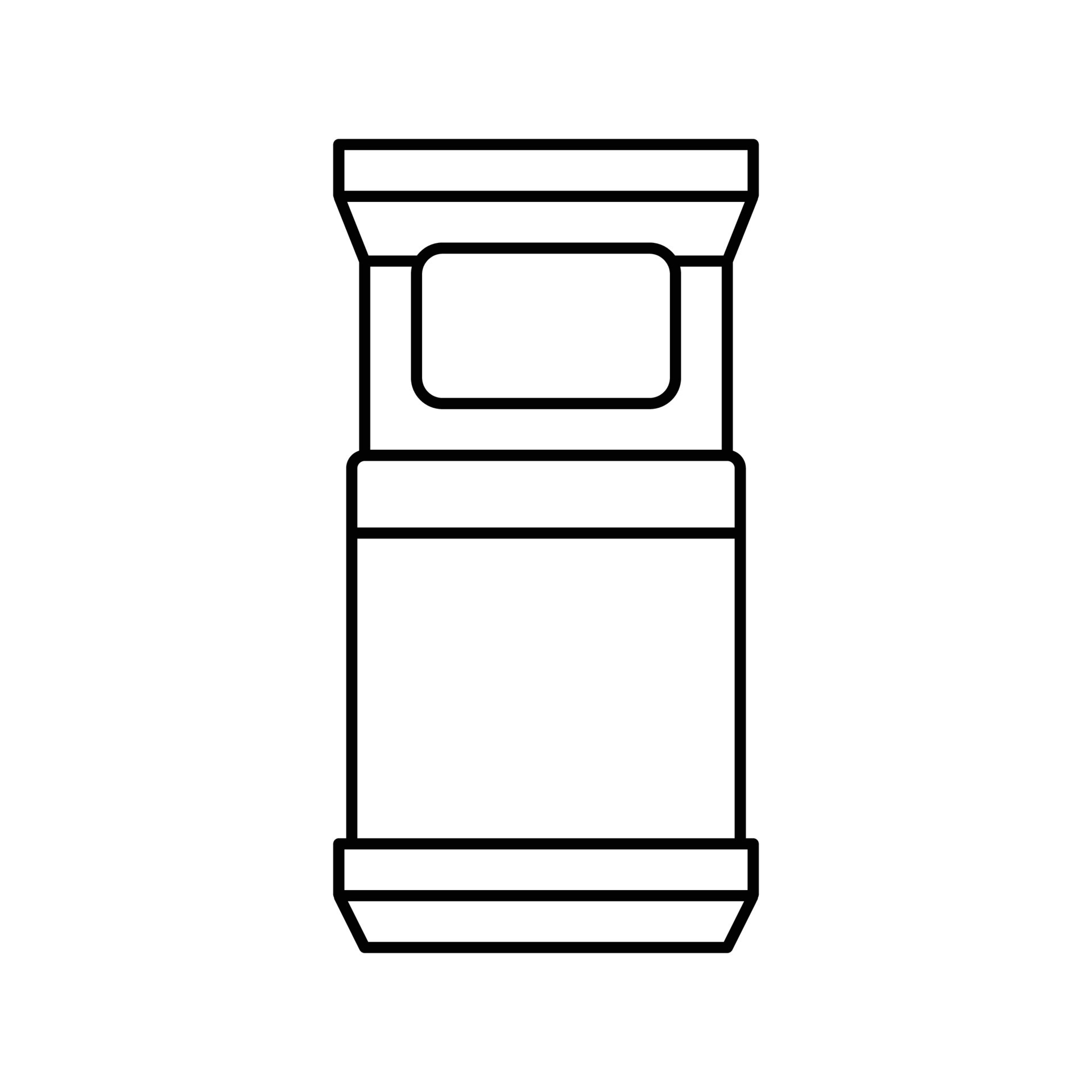 single bed top view line icon vector illustration 21142428 Vector Art