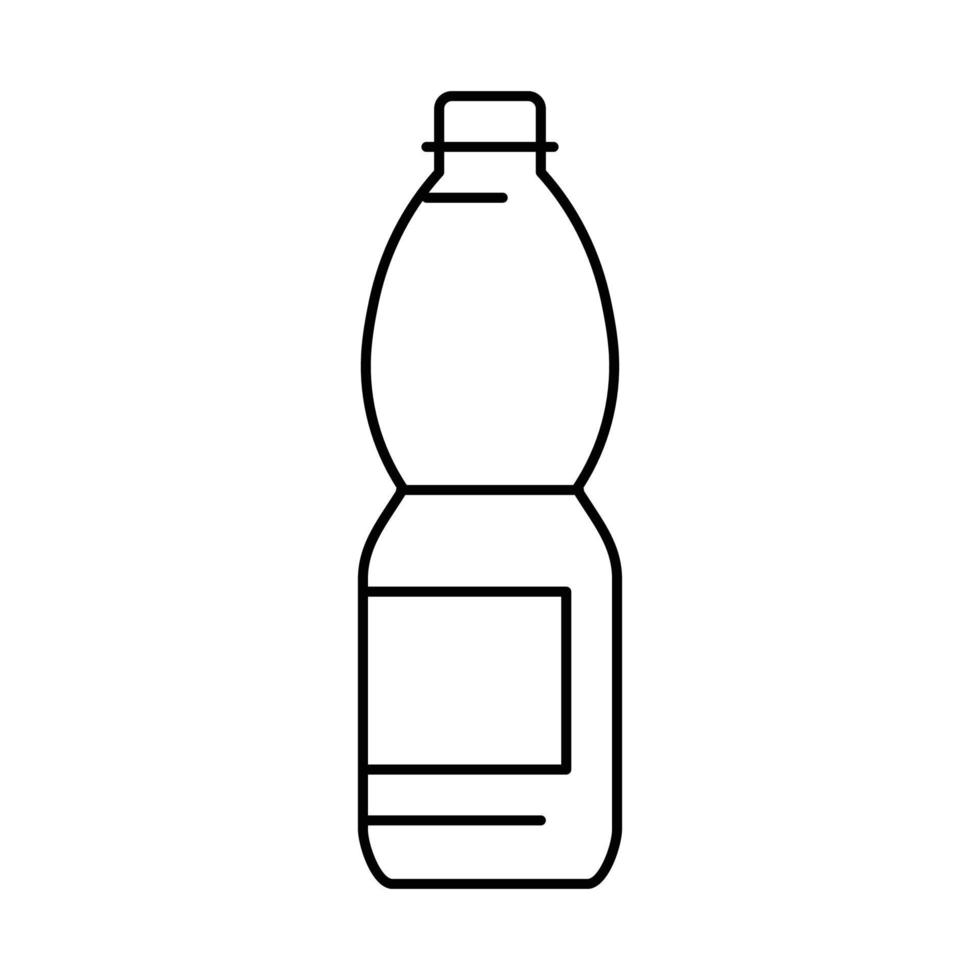 reciclar agua el plastico botella línea icono vector ilustración