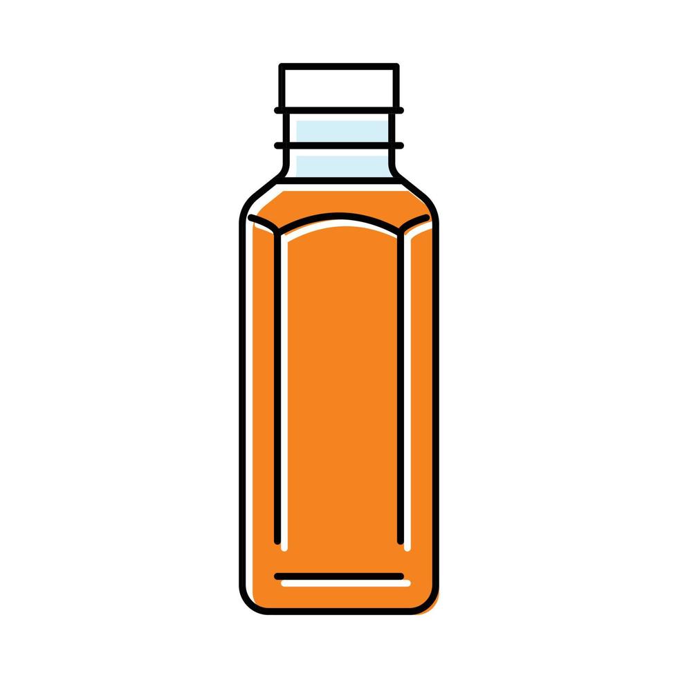 juice plastic bottle color icon vector illustration