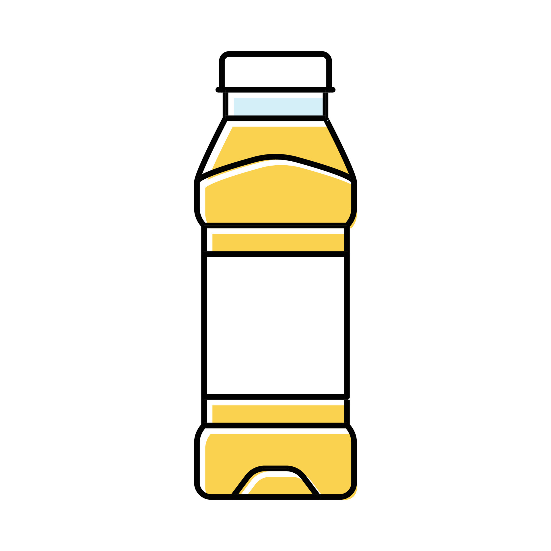 empty juice plastic bottle color icon vector illustration 21142490