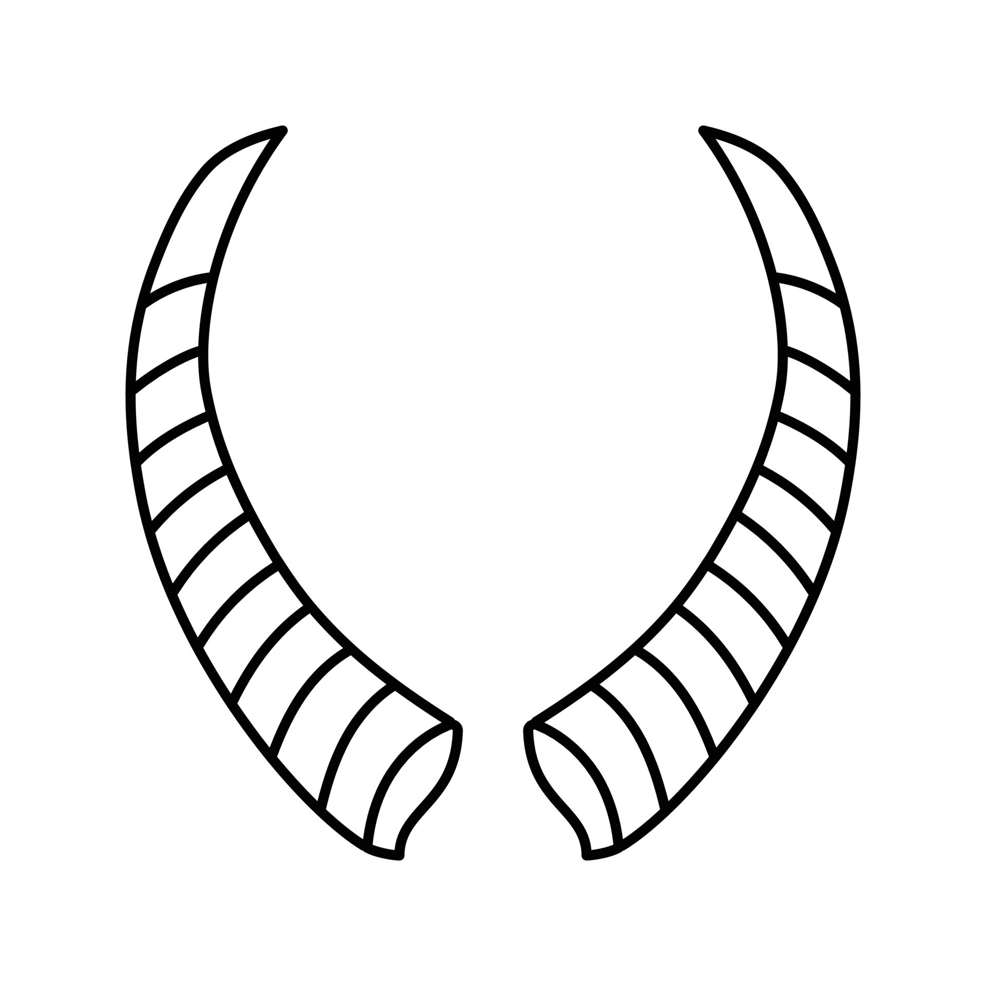 goat horn animal line icon vector illustration 21142510 Vector Art at Vecteezy