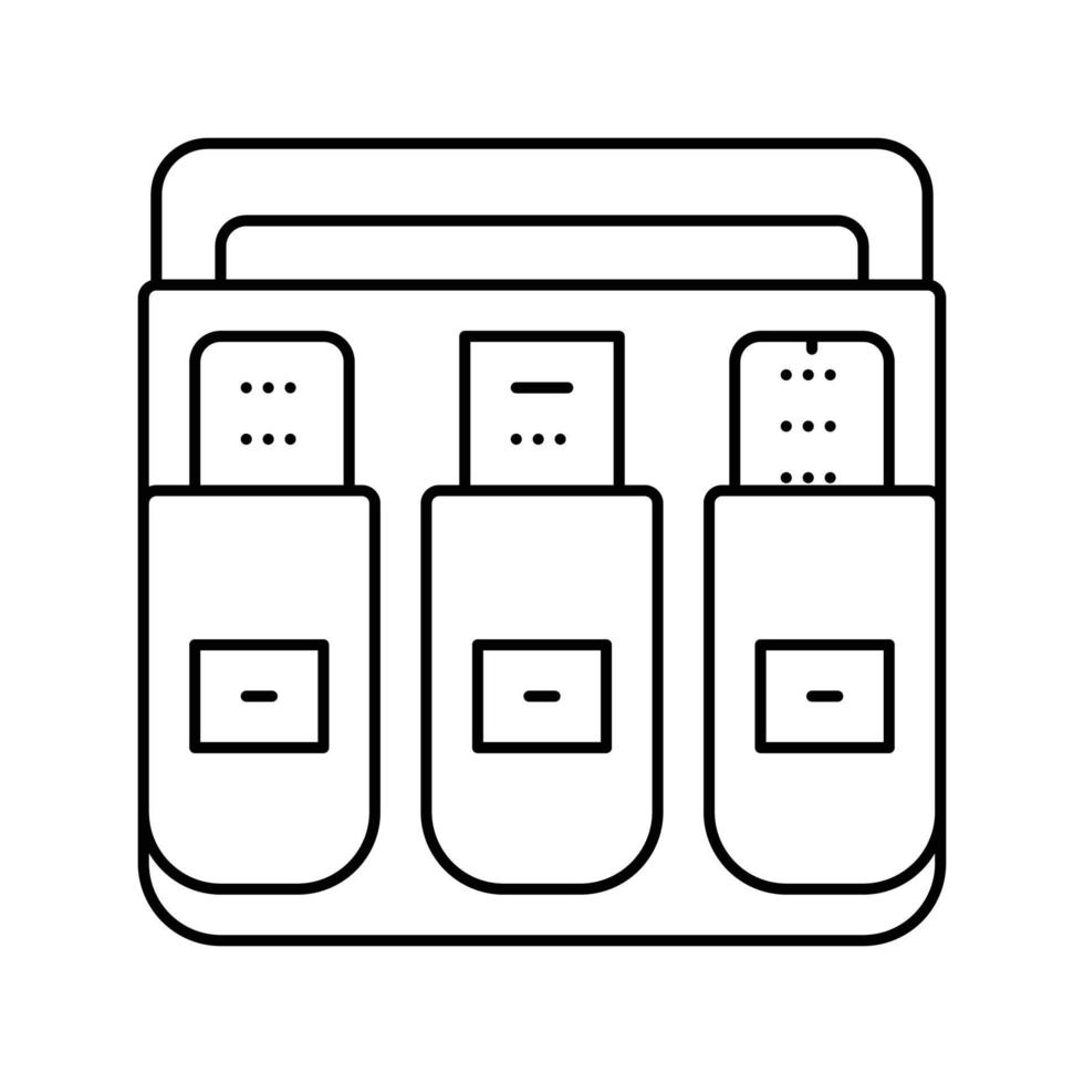 remoto organizador vivo habitación línea icono vector ilustración