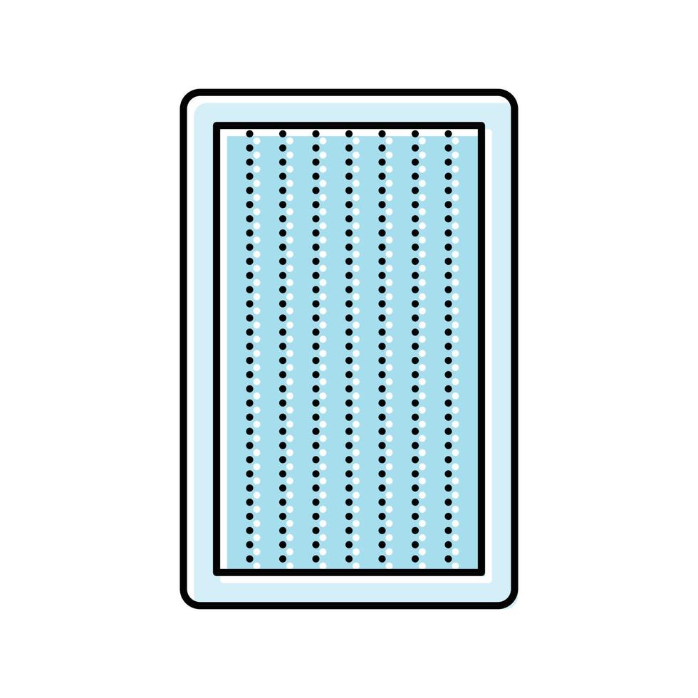 alfombra baño interior color icono vector ilustración