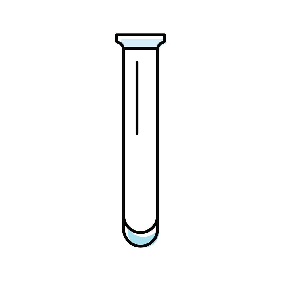 test tubes chemical glassware lab color icon vector illustration